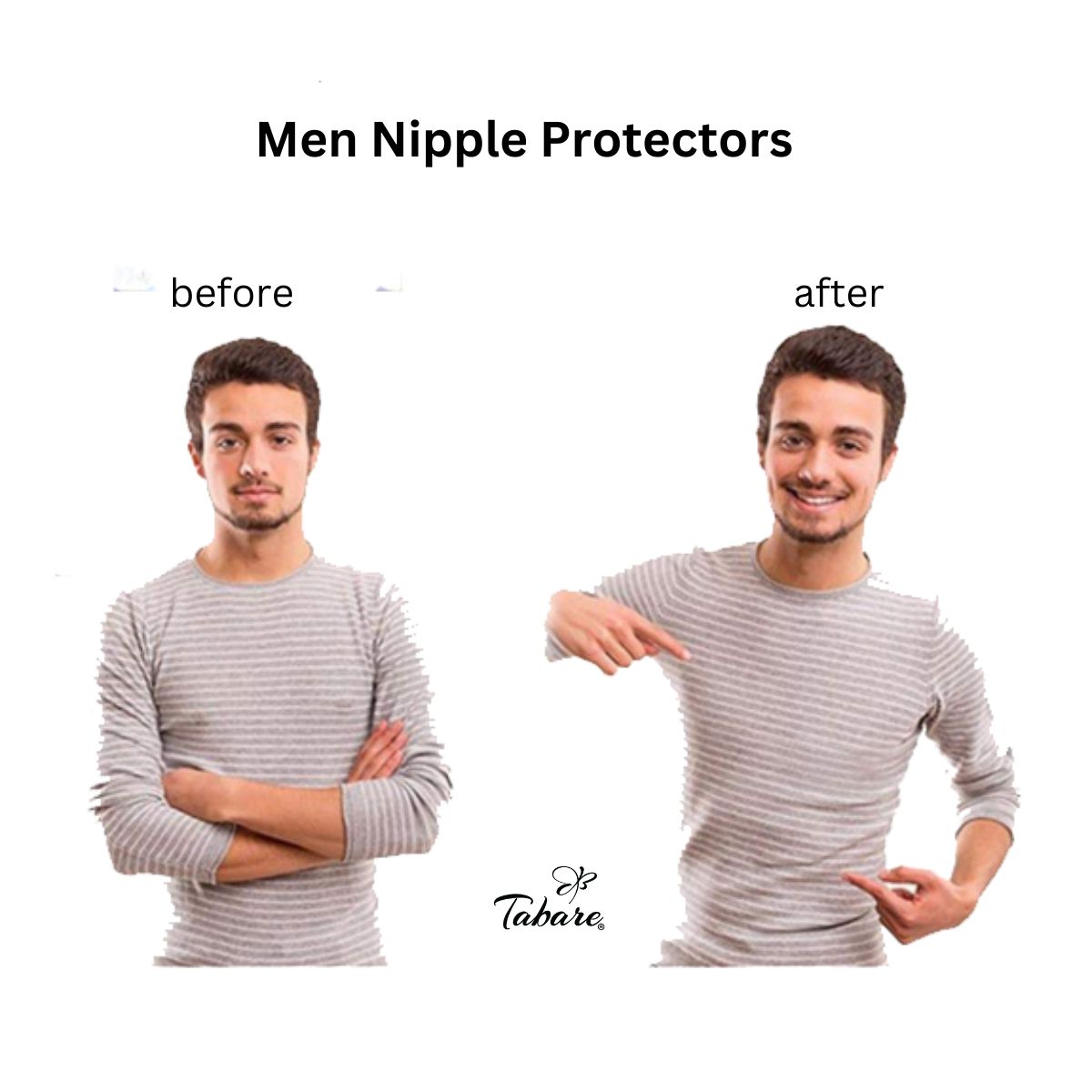 Men Reusable Silicone Nipple Protectors - Tabare