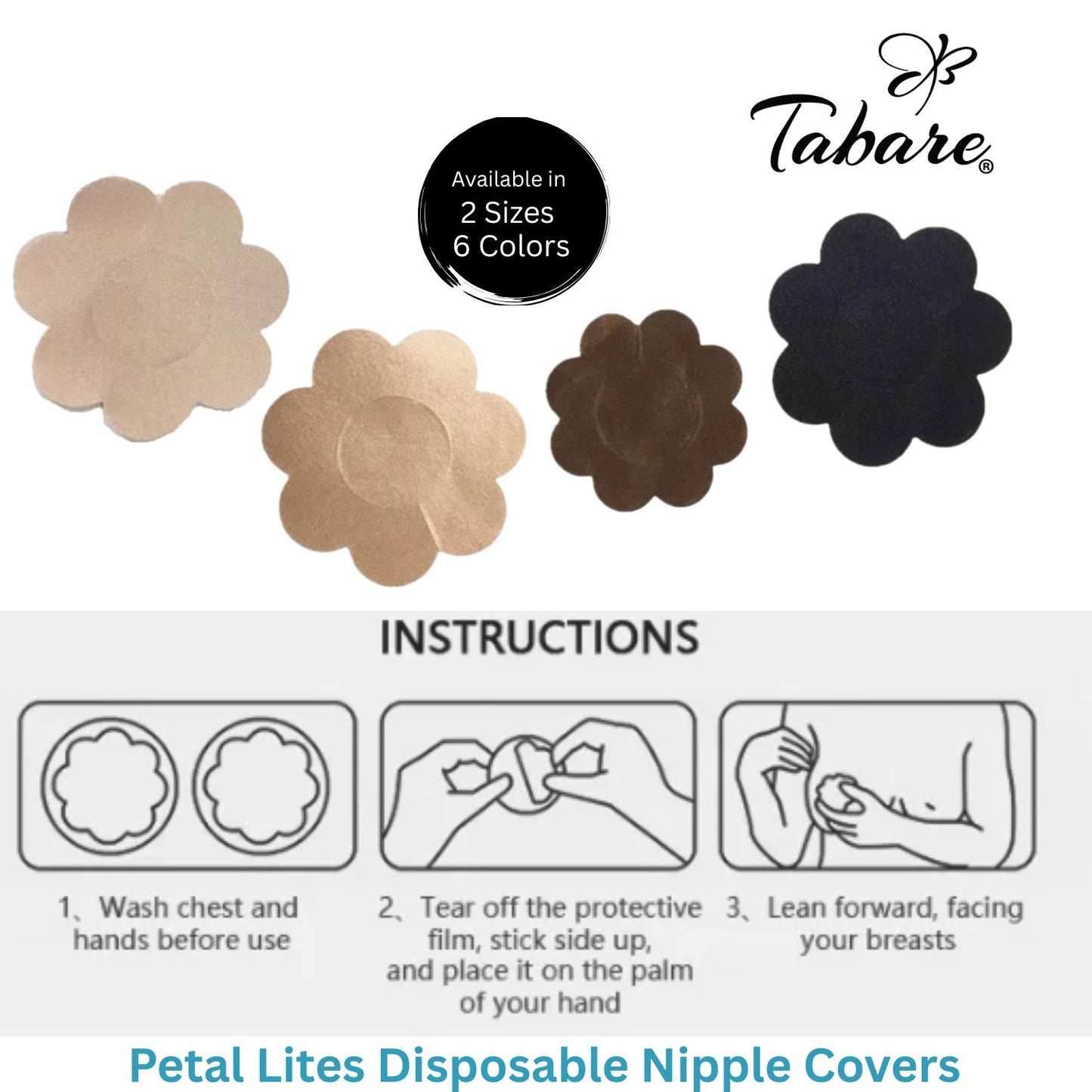Petal Lites Disposable Nipple Covers