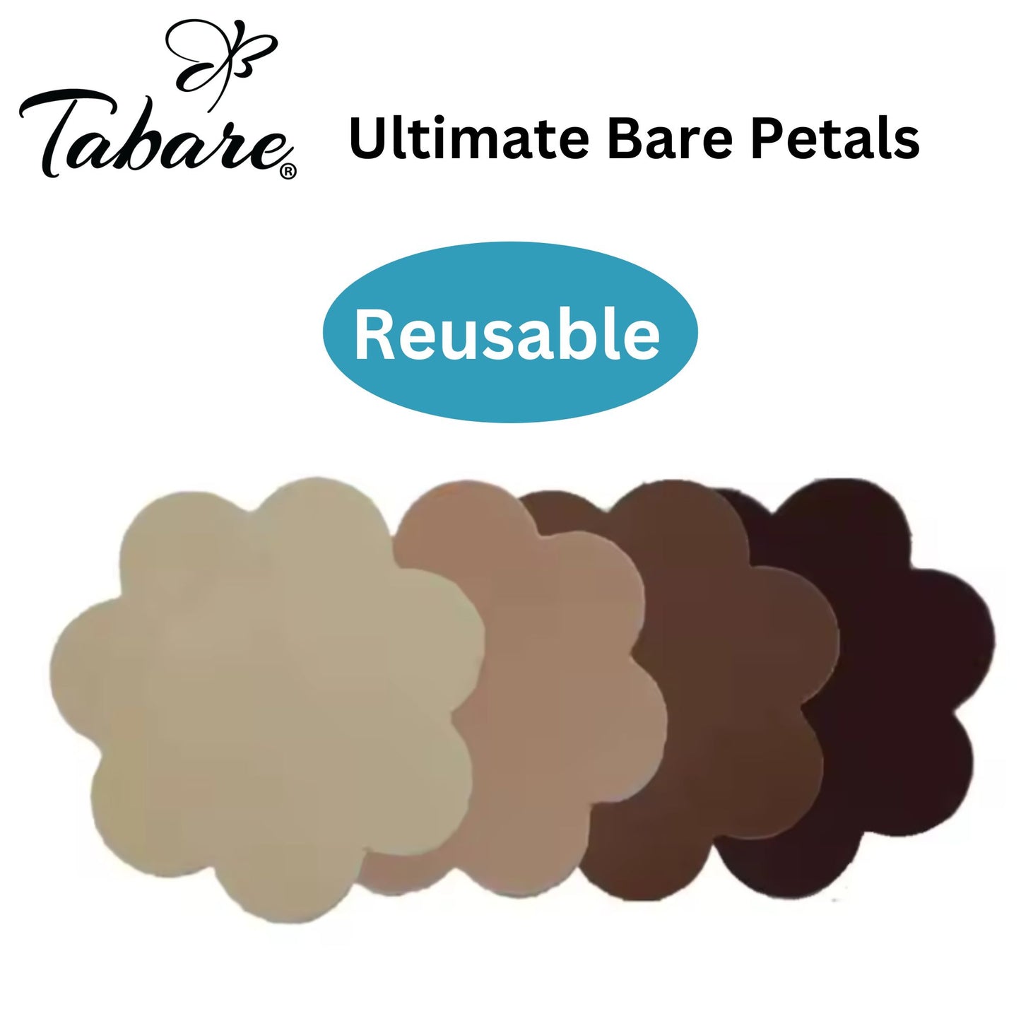 Ultimate Bare Petals Reusable Nipple Covers - Tabare