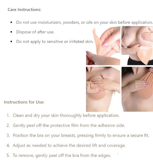 Bare Adhesive Disposable Bra Cups - Tabare