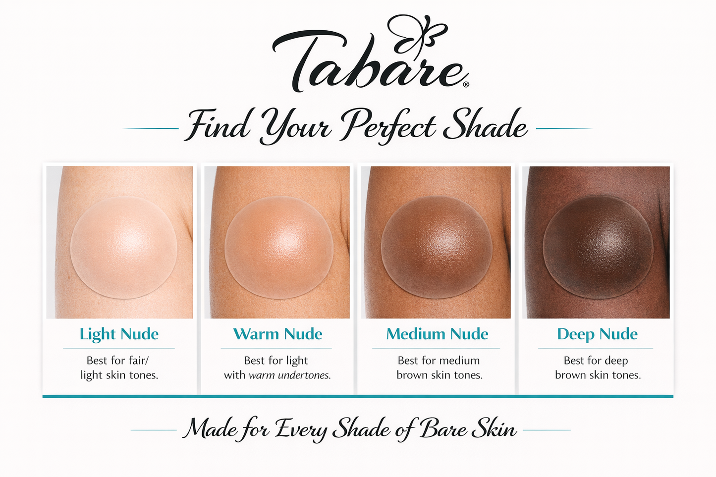 Adhesive Bare Skins Silicone Nipple Covers